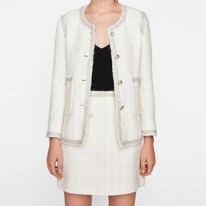 zara chanel blazer